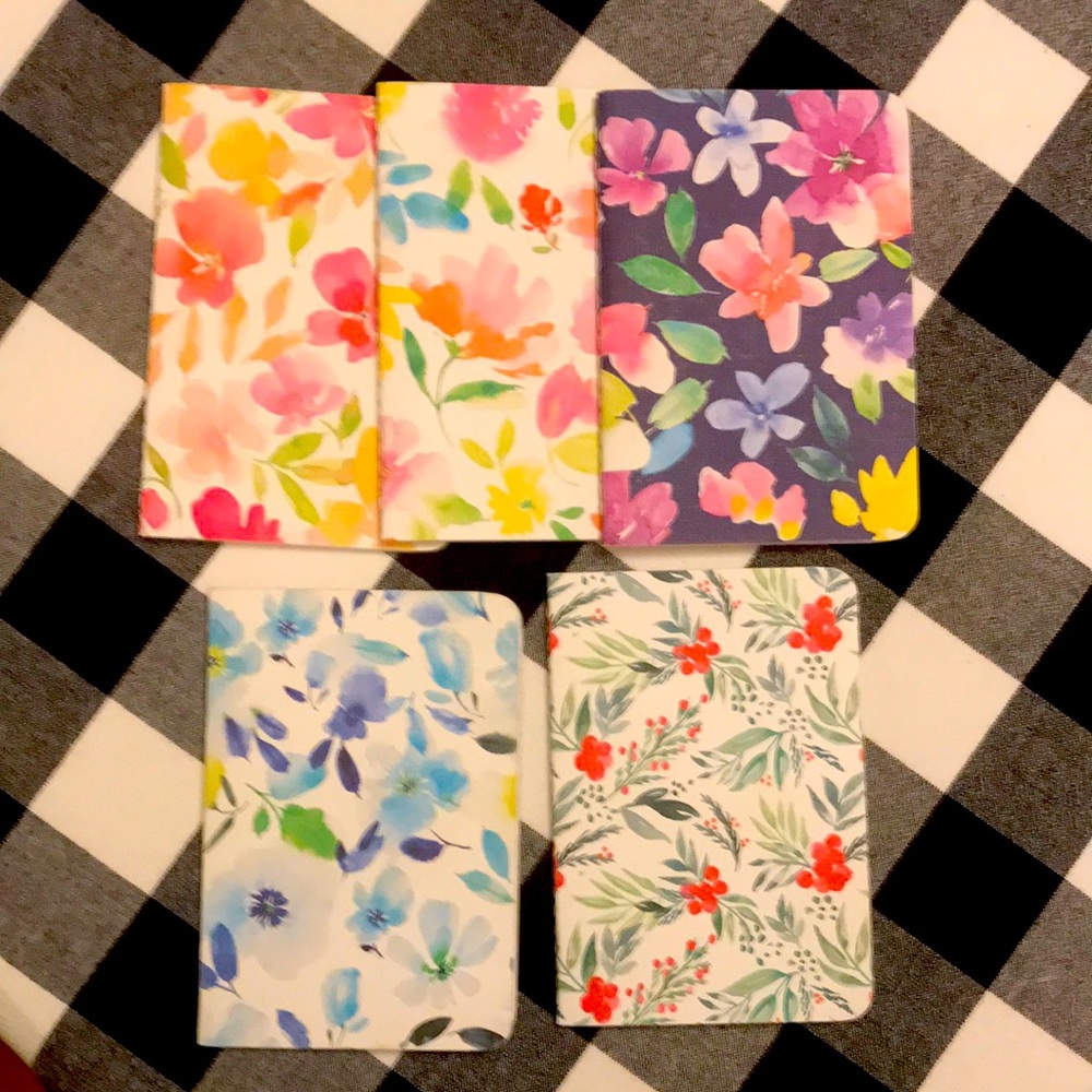 May Designs - set of 5 notebooks - 4”x5.75” - wide line pages